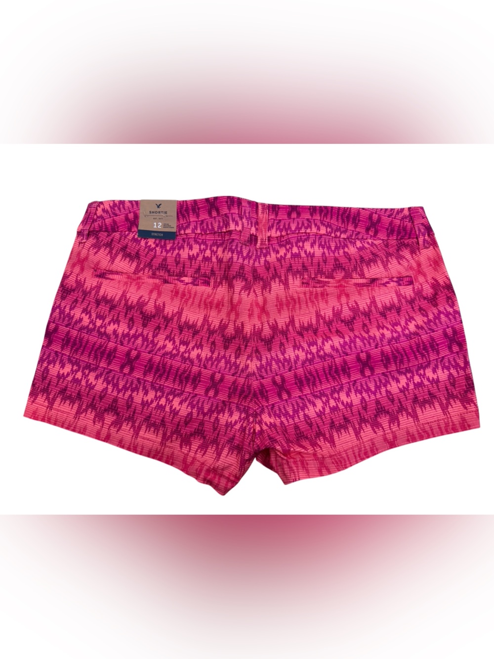 American Eagle Outfitters Pink Patterned Athletic Shorts sz 12. NWT